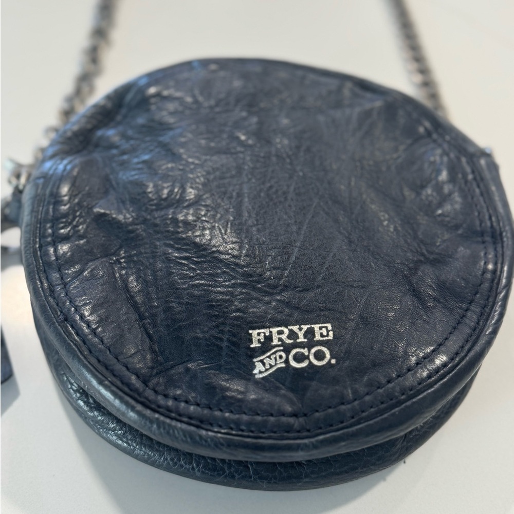 Frye and Co. Leather Crossbody Bag Navy Blue